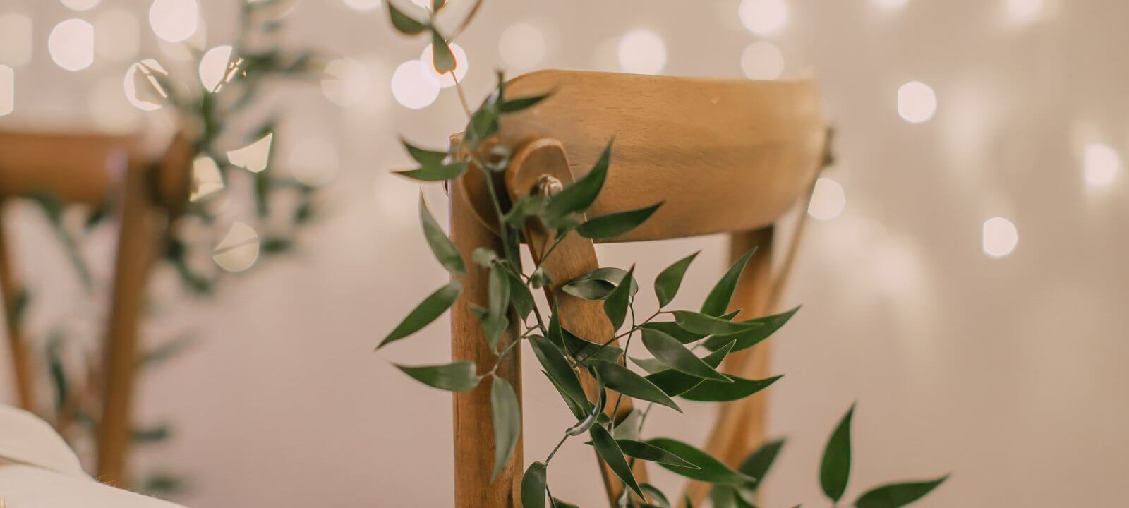 Chair with foliage decoration